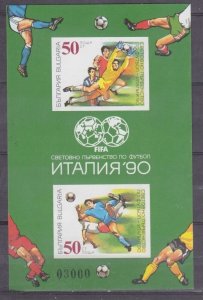 1990 Bulgaria 3829-30/B209b MNG 1990 FIFA World Cup in Italy 15,00 €