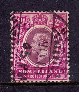 SOMALILAND — SCOTT 53 — 1912 2a KGV ISSUE, MULT. CROWN CA WMK. — USED — SCV $16