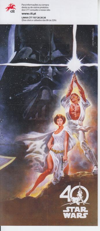 2017 Portugal Star Wars Anniversary MS6 (Scott NA) MNH