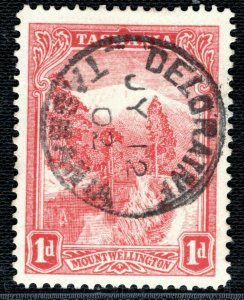 Australia States TASMANIA *DELORAINE* Postmark CDS 1902 1d Stamp BLACK484