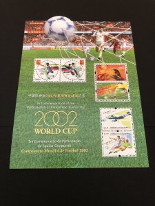 China stamps 2002-11, Scott # 3198 2002 FIFA World Cup Folder MNH