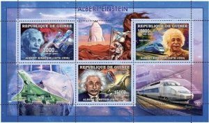 Guinea 2006 MNH-Albert Einstein-Space-Concorde-Train. Mi 4287-4289