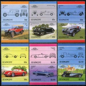 ST.VINCENT 1985 - Scott# 906-11 Cars Set of 12 LH