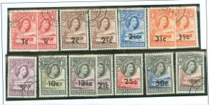 Bechuanaland Protectorate #169/169a-173/173a/ Used Single