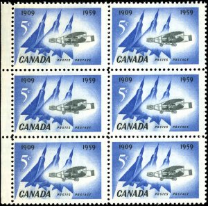 Canada Scott #383 MNH Block of 6 -Silver Dart & Delta Wing Planes-Well Centered