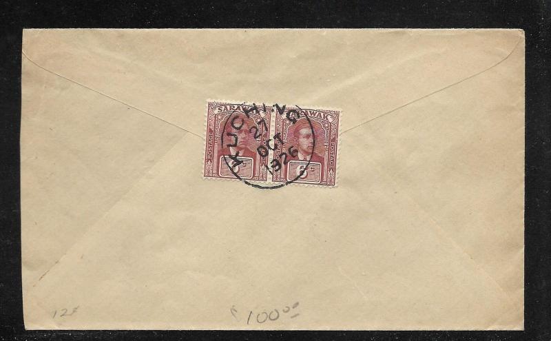 SARAWAK (P0110B)   1926  COVER 6C PR   TO USA