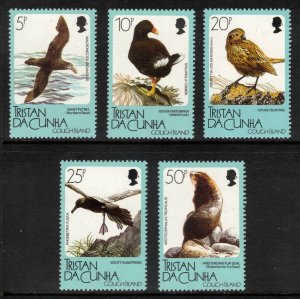 TRISTAN DA CUNHA 1989 Gough Island Fauna; Scott 455-59, SG 473-77; MNH