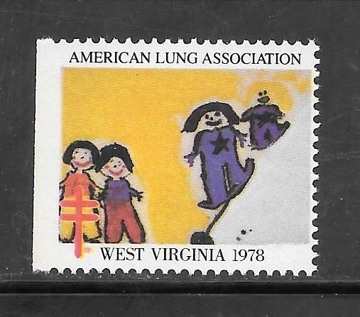 #WX1978 West Virginia Christmas Seal Z1318 MNH 10 Cent Lot