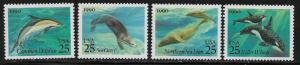 SCOTT  2508-11  SEA CREATURES  25¢  SET OF 4 SINGLES  MNH  SHERWOOD STAMP