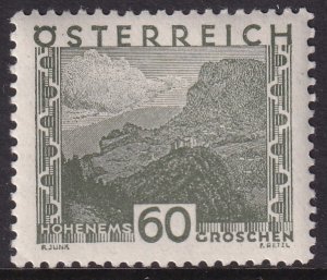 1929 - 1930 Austria Hohenems 60 groschen issue MNH Sc# 337 CV $117.25