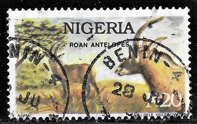 Nigeria N20 Roan Antelopes issue of 1993, Scott 615D Used