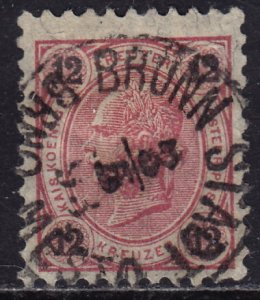 Austria - 1890 - Scott #56 - used - BRÜNN pmk Czech Republic
