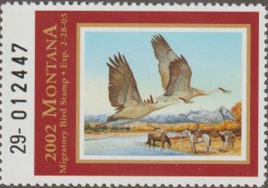 Scott# 50 2002 Montana Waterfowl Stamp VF MNH