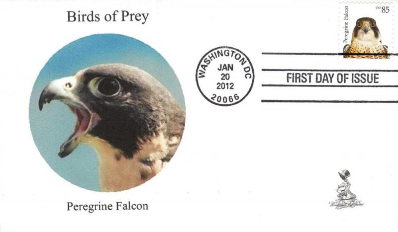 Birds of Prey First Day Cover, w/ 4-bar cancel,  #5 of 6