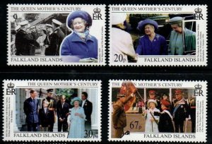 FALKLAND ISLANDS SG843/6 1999 QUEEN MOTHER CENTURY  MNH