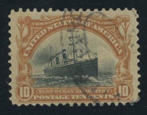 USA 298 - 10 cent Pan American - F/VF Used with light cancel - crease