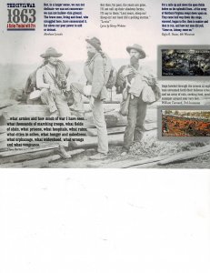 The Civil War Gettysburg/Vicksburg 60cent US Postage Sheet #4787-88 VF MNH
