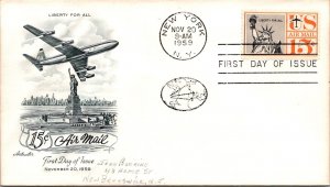 FDC 1959 SC#C58 Artmaster Cachet - New York, Ny - Single - J4245