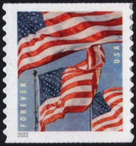 SC#5656 (Forever) U.S. Flags Coil Single: BCA (2022) SA