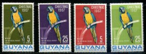 Guyana SC# 33-35 Millie the  Bilingual Macaw set MH