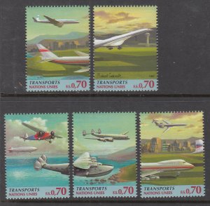 UN Geneva 307-311 Singles MNH VF