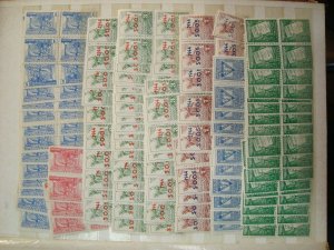 1940/ 1950 period Uruguay MNH dealer collection stock 1000s of stamps blocks