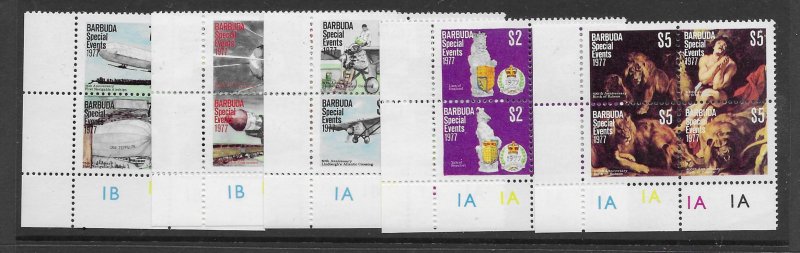 Barbuda 318-27  1977 set  VF  NH