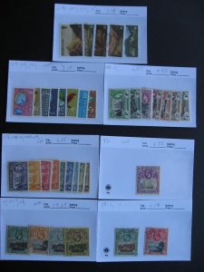 St Helena MH, U assembled in sales cards, some mixed condition