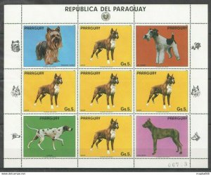 1983 Paraguay Fauna Pets Dogs Michel 16 Euro 1Kb ** Ec147