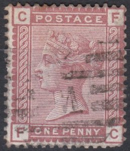 Great Britain Sg166 1d Venetian Red Used Cv £15   FC