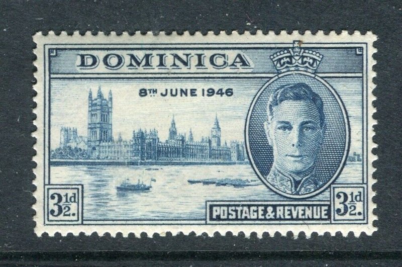 DOMINICA; 1946 early GVI Victory issue Mint hinged Shade of 3.5d. value