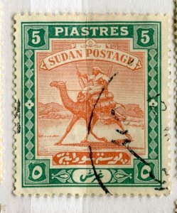 BRITISH EAST AFRICA PROTECTORATE; Early 1900s Came Rider used 5Pi. value