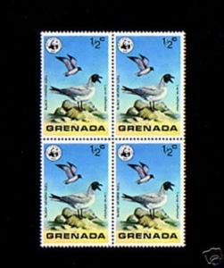 GRENADA - 1978 - WWF - GULL - WILD BIRDS - BLACK-HEADED GULL - MINT BLOCK!