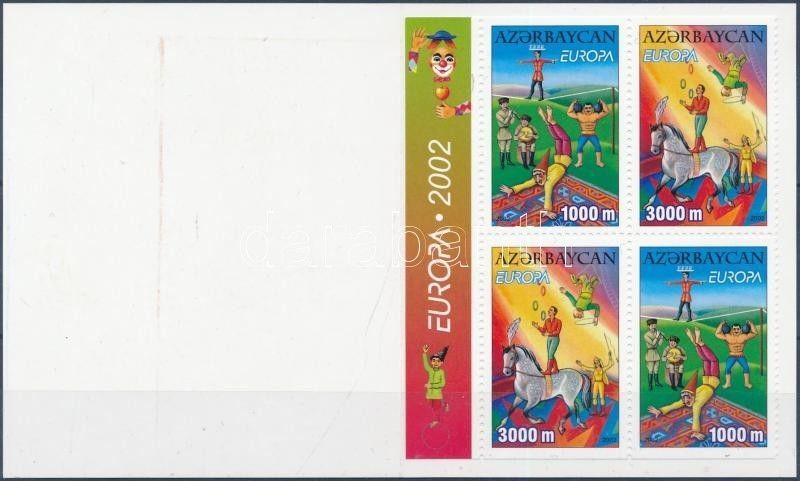 Azerbaijan stamp Europe CEPT Circus stamp-booklet MNH 2002 WS130674