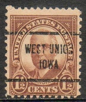 United States # 633 Precancel, West Union Iowa, MNH, OG. 
