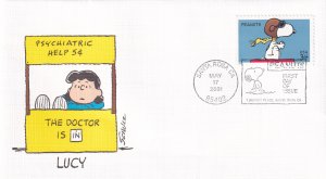 2001, Peanuts-Lucy, Fleetwood, FDC (E13774)