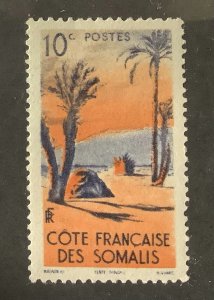 Somali Coast 1947 Scott 248 MH - 10c,  Tent Danakil