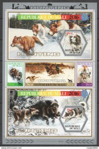 I0904 2016 Fauna Wild Animals Hunting !!! Limited Edition !!! Full Sh Mnh