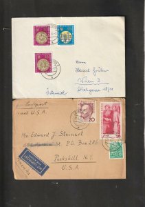 Germany / East Germany DDR Collection of 7 Postal History Covers 1950's 1960's