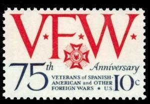 U.S.#1525 VFW 10c Single, MNH.