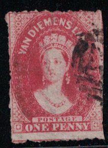 TASMANIA, Scott # 17, used Cat. $325.00