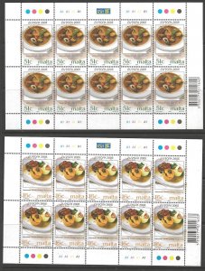 MALTA SG1428/9 2005 EUROPA SHEETLETS MNH