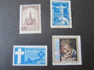 Brazil 1949 Sc 687,901,C100,1146 Christmas Religion set MNH