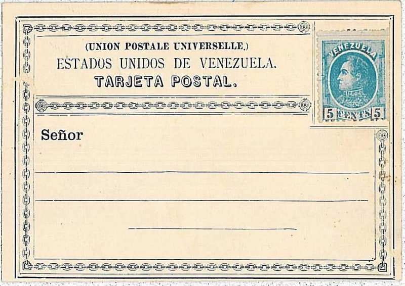 30835 - VENEZUELA - POSTAL STATIONERY : FORMULAR CARD with STAMP