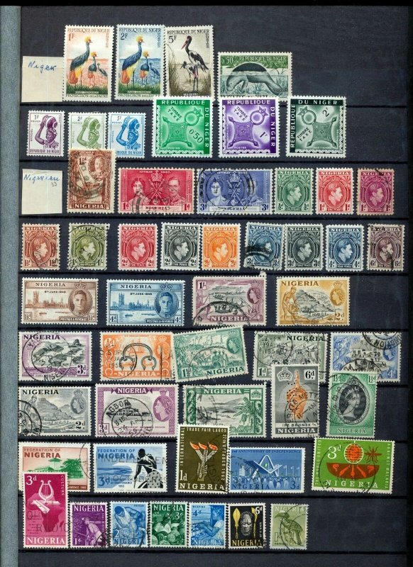 French Africa Mauritania Camerouns Natal Kenya Port.Cols OLD M&U(Apprx 350)NS552