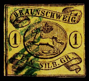 Germany - Brunswick Scott 7 (1853) Used F, CV $55.00 C