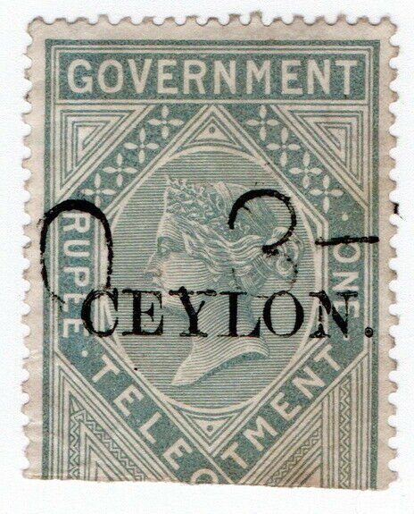 (I.B) Ceylon Telegraphs : Ceylon on India 1R OP