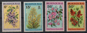 BRITISH HONDURAS - FLOWERS - 1972 -