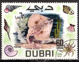 Dubai 1969: Sc. # 106; Used CTO Single Stamp
