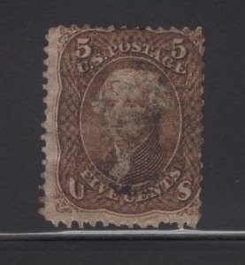 US Stamp Scott #95 F Grill USED SCV $850